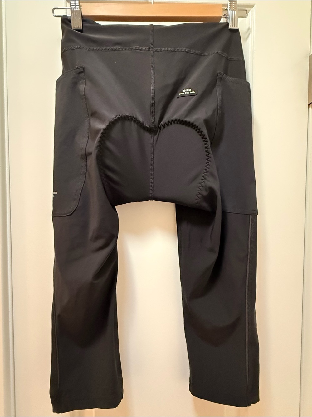 Women’s Black Padded Cycling Tights with Pockets